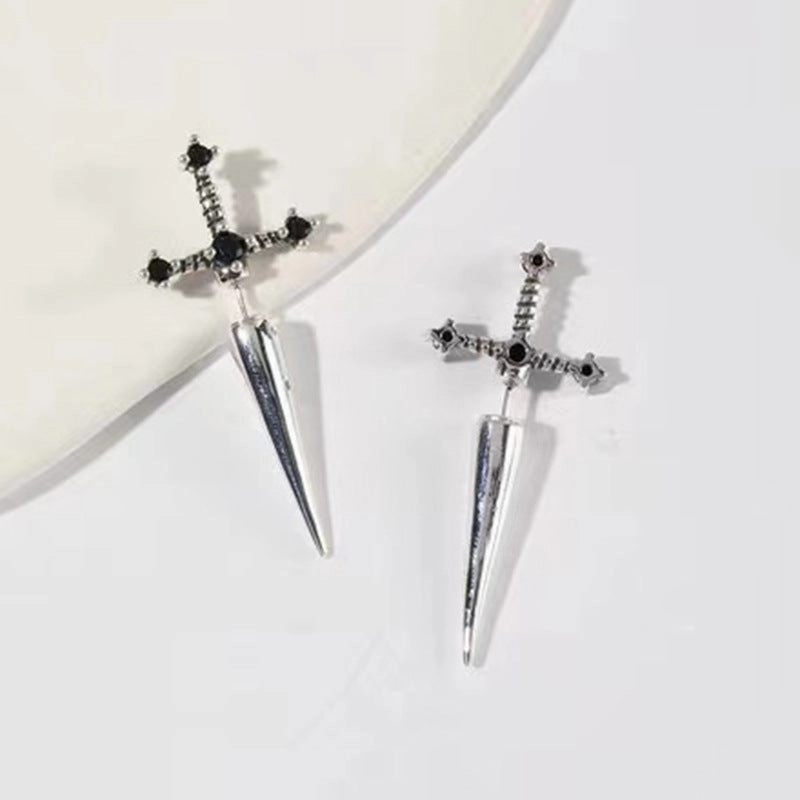 Wholesale New Gothic Sword Ladies Alloy Stud Earrings