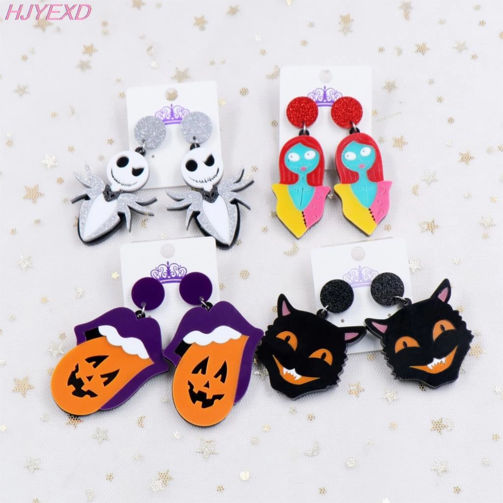 Wholesale New Pre-Christmas Nightmare Acrylic Halloween Earrings