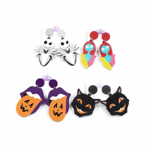Wholesale New Pre-Christmas Nightmare Acrylic Halloween Earrings