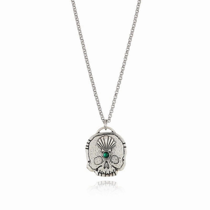 Wholesale New Skull Pendant Alloy Necklace
