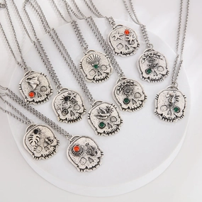 Wholesale New Skull Pendant Alloy Necklace