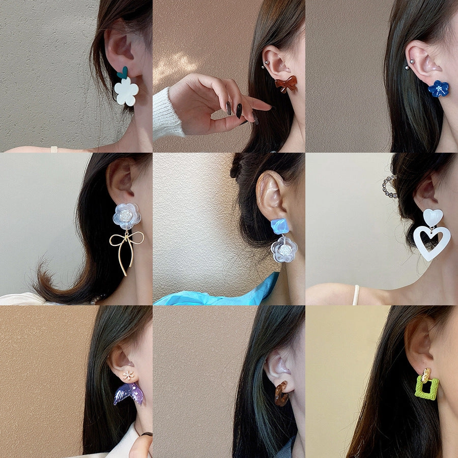 Wholesale Niche Retro Silver Earrings