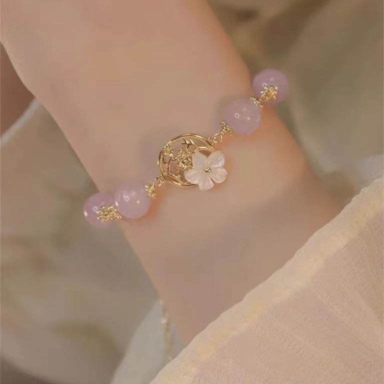 Wholesale Niche sweet style Begonia flower girlfriends bracelet