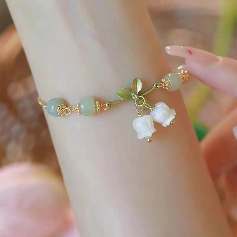 Wholesale Niche sweet style Begonia flower girlfriends bracelet