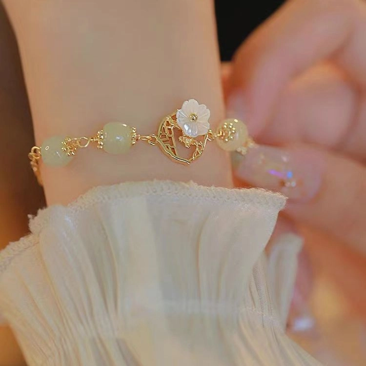 Wholesale Niche sweet style Begonia flower girlfriends bracelet