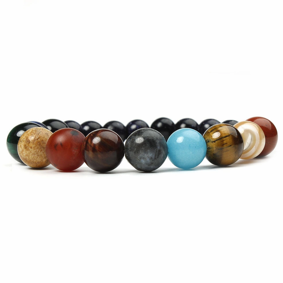 Wholesale Night Sky Starlight Milky Way Eight Planets Stone Bracelet