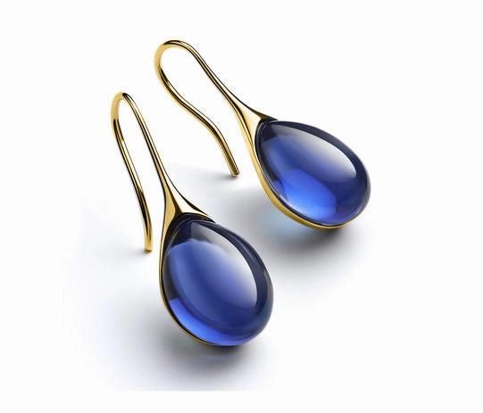 Wholesale Nine Colors Mosaic Opal Earrings