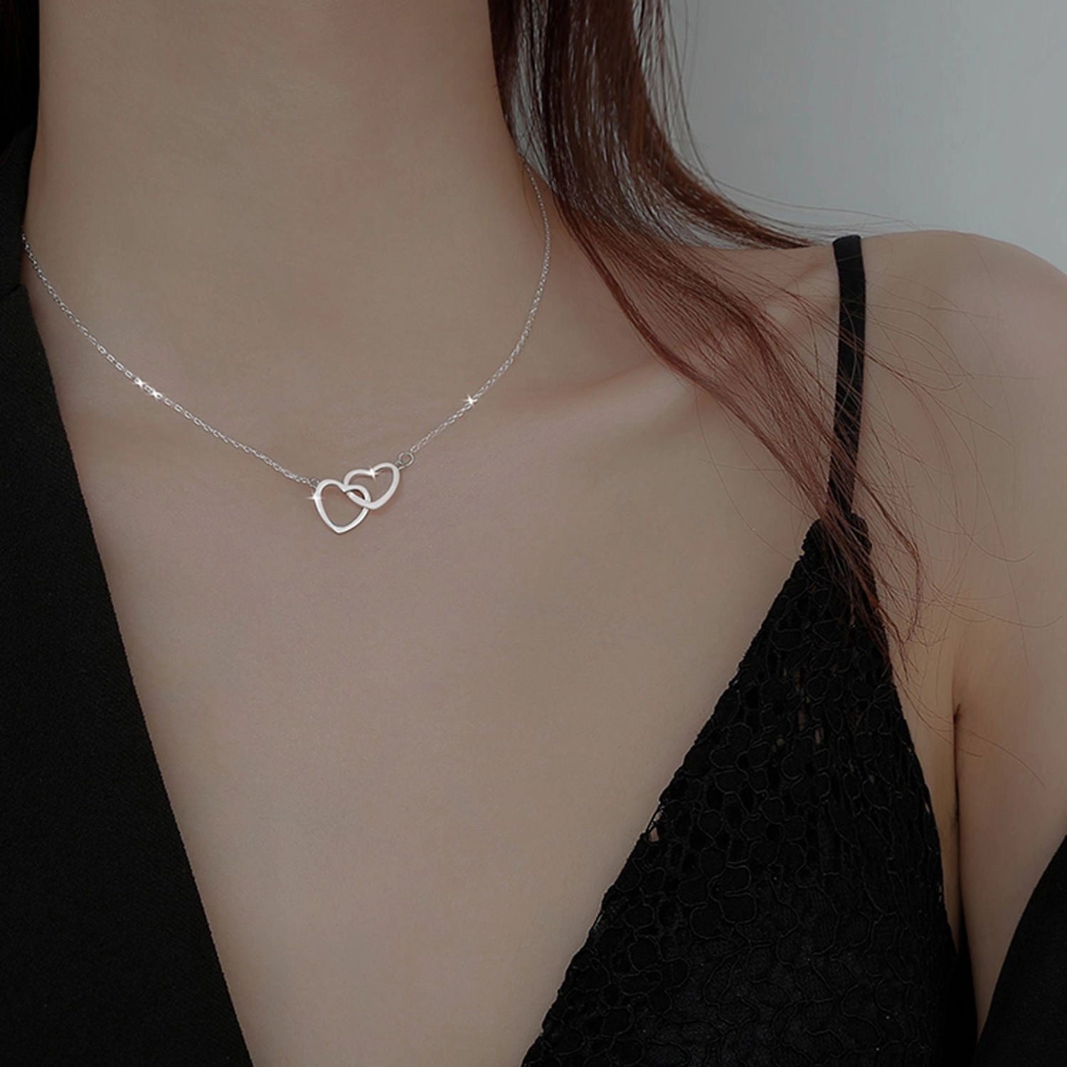 Wholesale Non-fading Silver Titanium Steel Necklace Clavicle Chain
