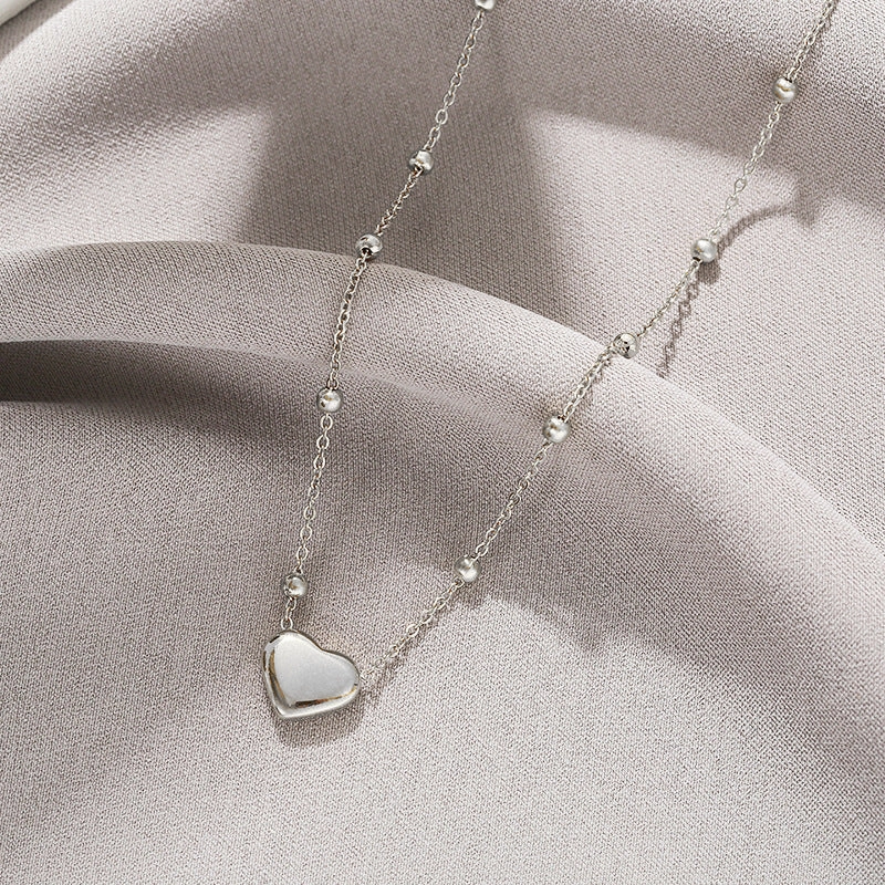 Wholesale Non-fading Silver Titanium Steel Necklace Clavicle Chain