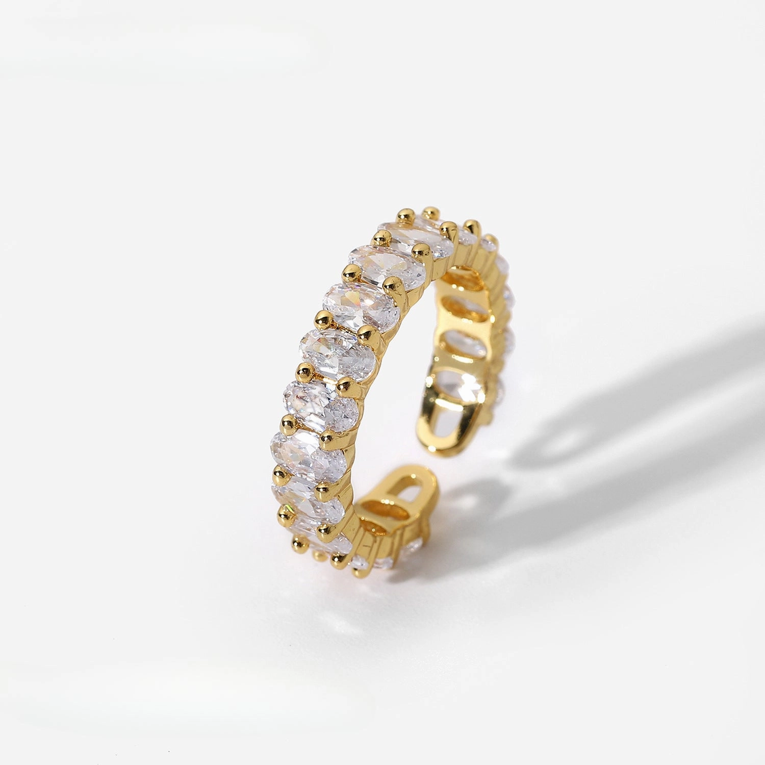 Wholesale Non Fading Zircon Copper Rings