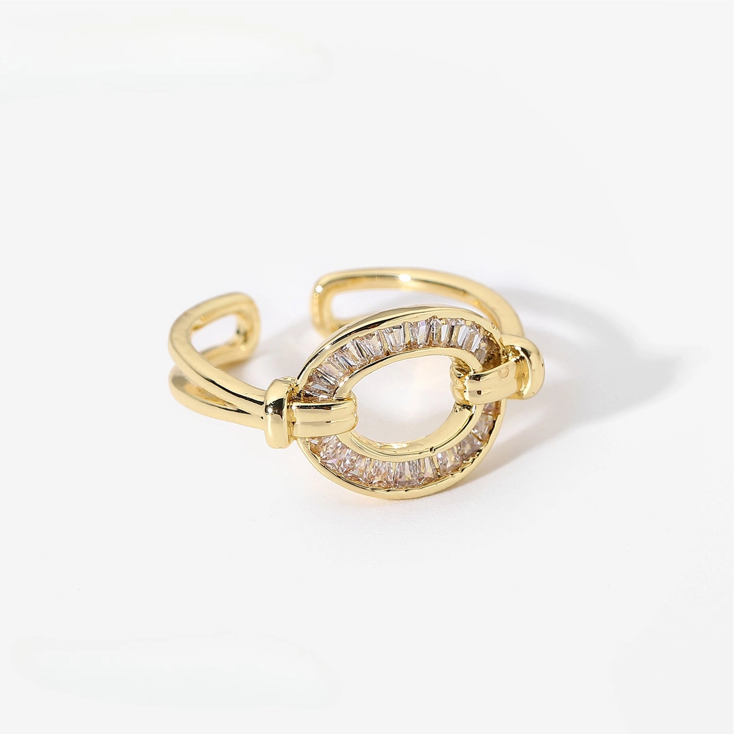 Wholesale Non Fading Zircon Copper Rings