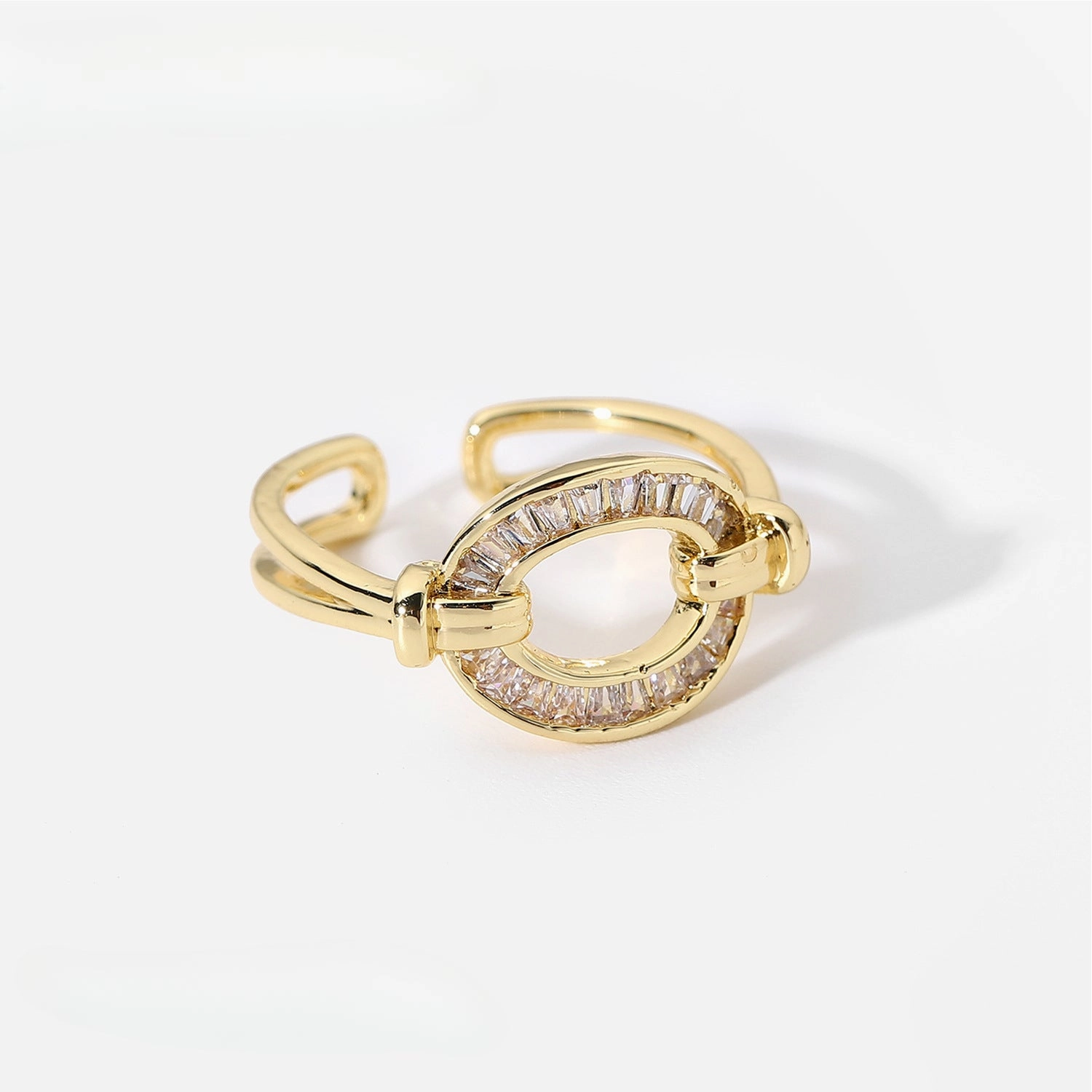 Wholesale Non Fading Zircon Copper Rings