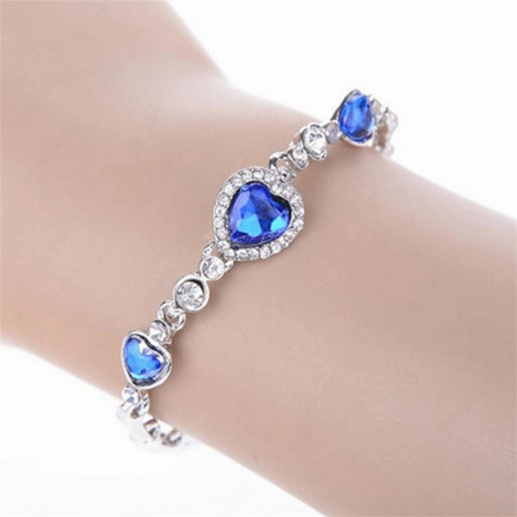 Wholesale Ocean Heart Crystal Bracelet