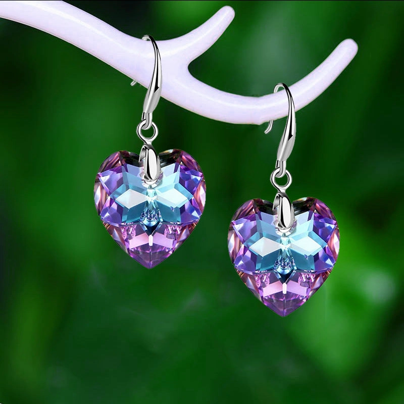 Wholesale Ocean Star Heart Glass Earrings