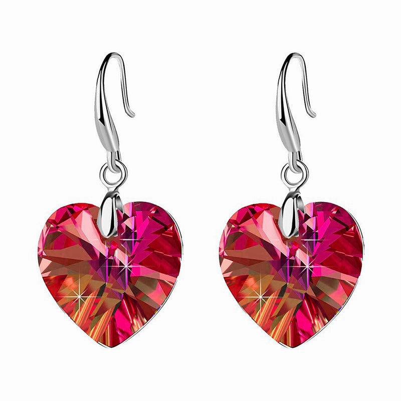 Wholesale Ocean Star Heart Glass Earrings