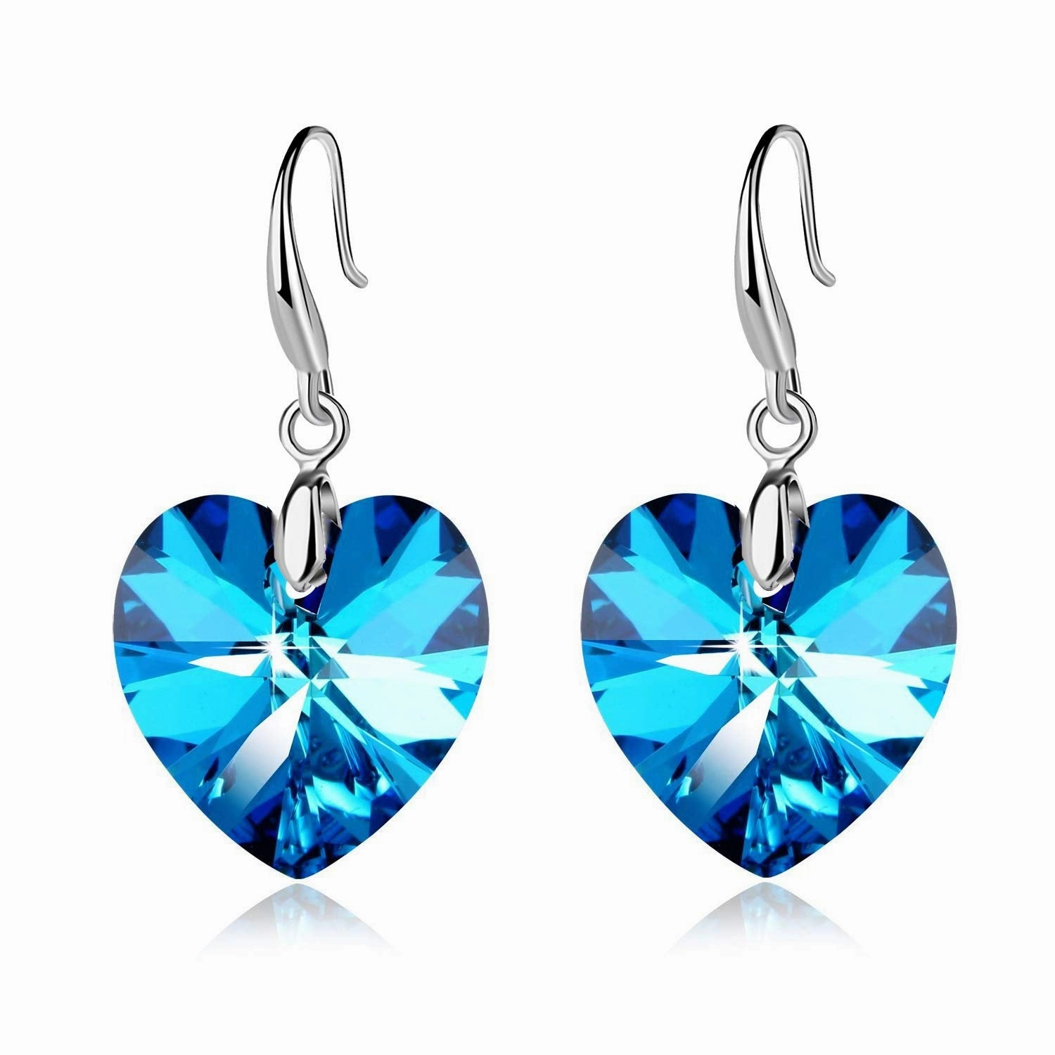 Wholesale Ocean Star Heart Glass Earrings