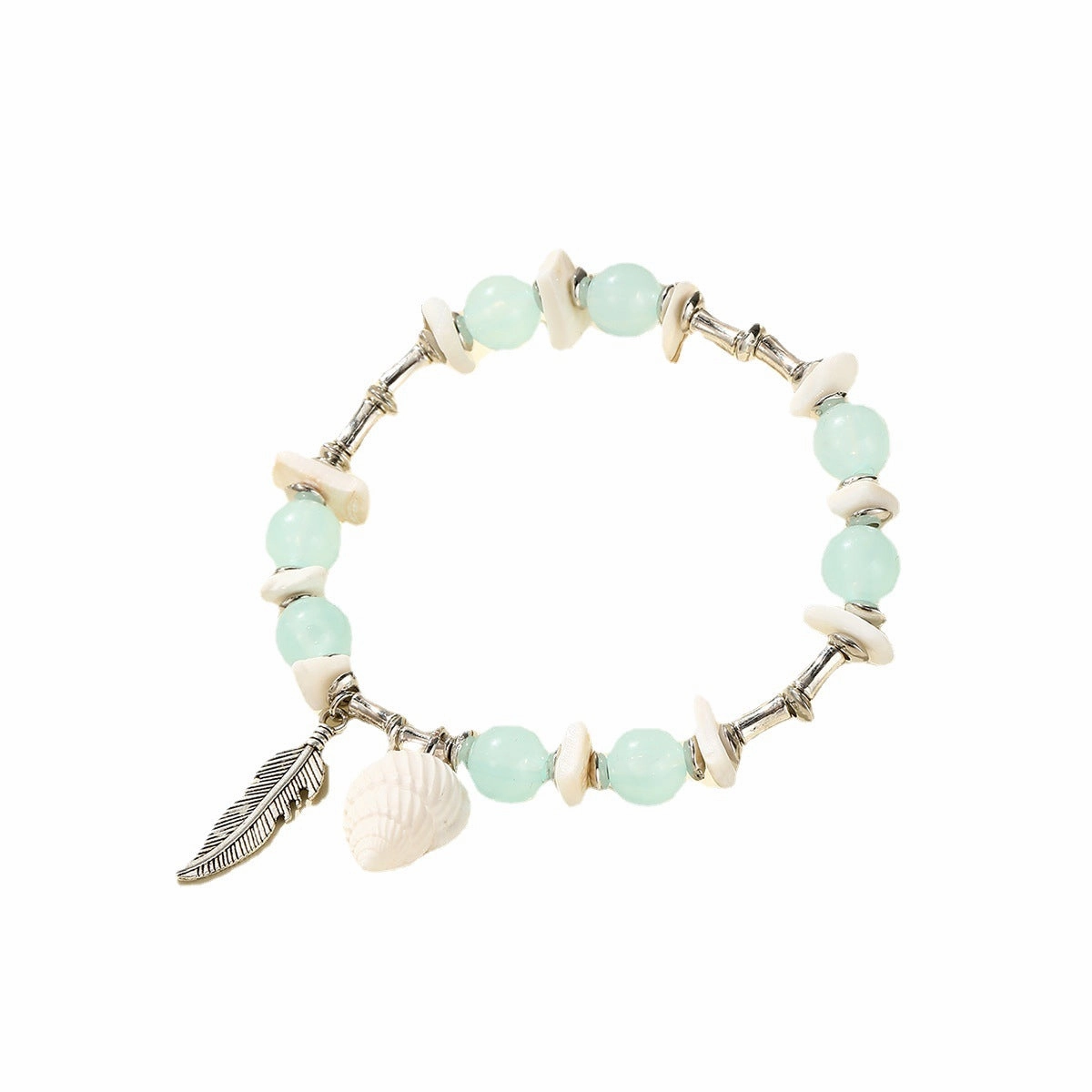 Wholesale Ocean Style Holiday Style Beach Series Beaded Shell Conch Starfish Bracelet