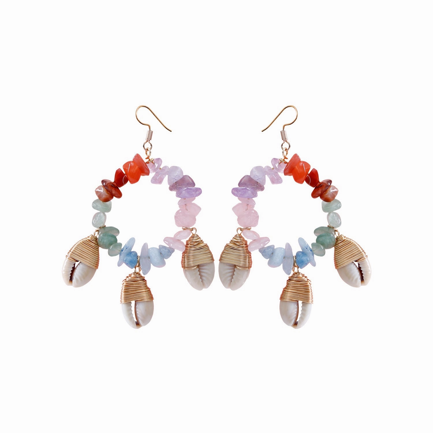 Wholesale Ocean Wind Conch Shells Earrings