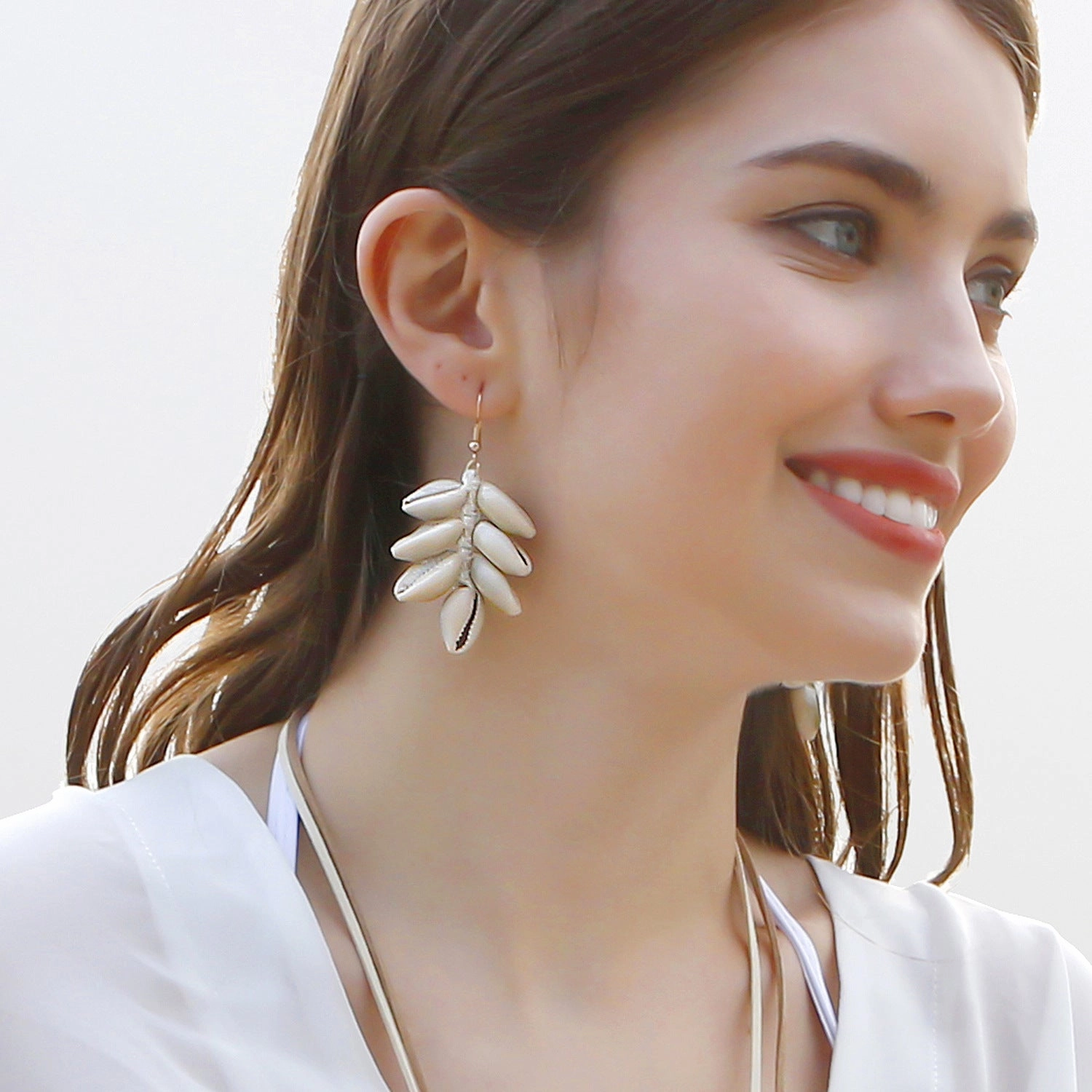 Wholesale Ocean Wind Conch Shells Earrings