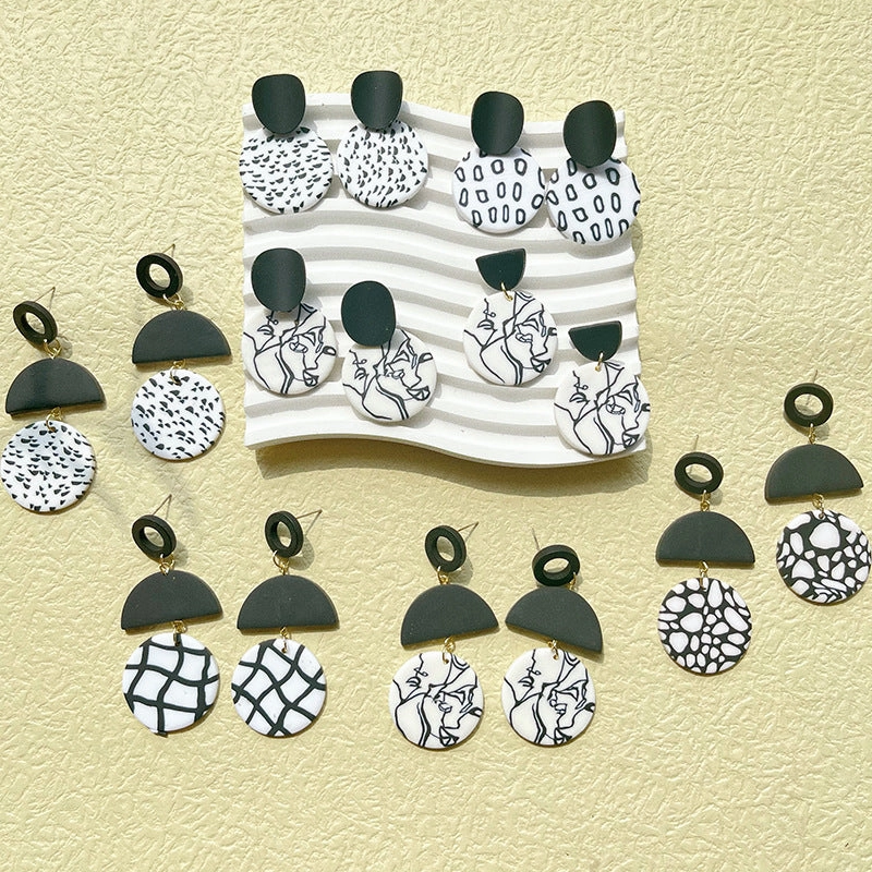 Wholesale of Autumn and Winter Clay Soft Ceramic Earrings