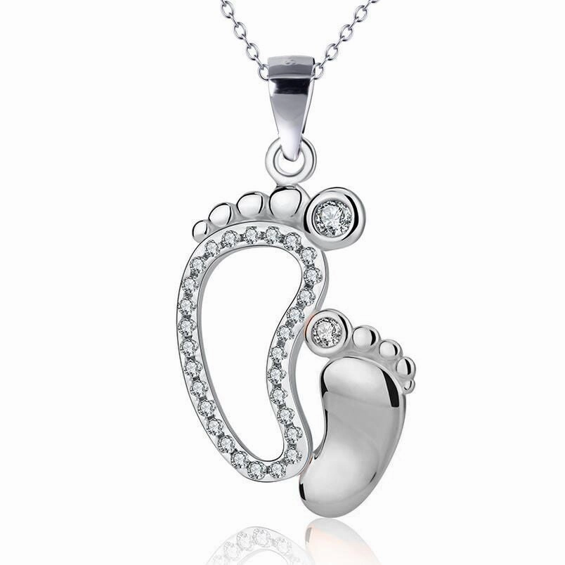 Wholesale of Copper Feet and Small Feet Necklaces for Mother's Day Gifts