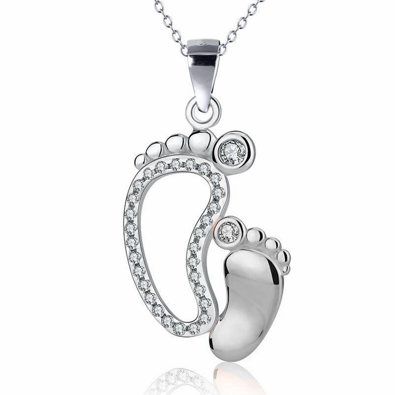 Wholesale of Copper Feet and Small Feet Necklaces for Mother's Day Gifts