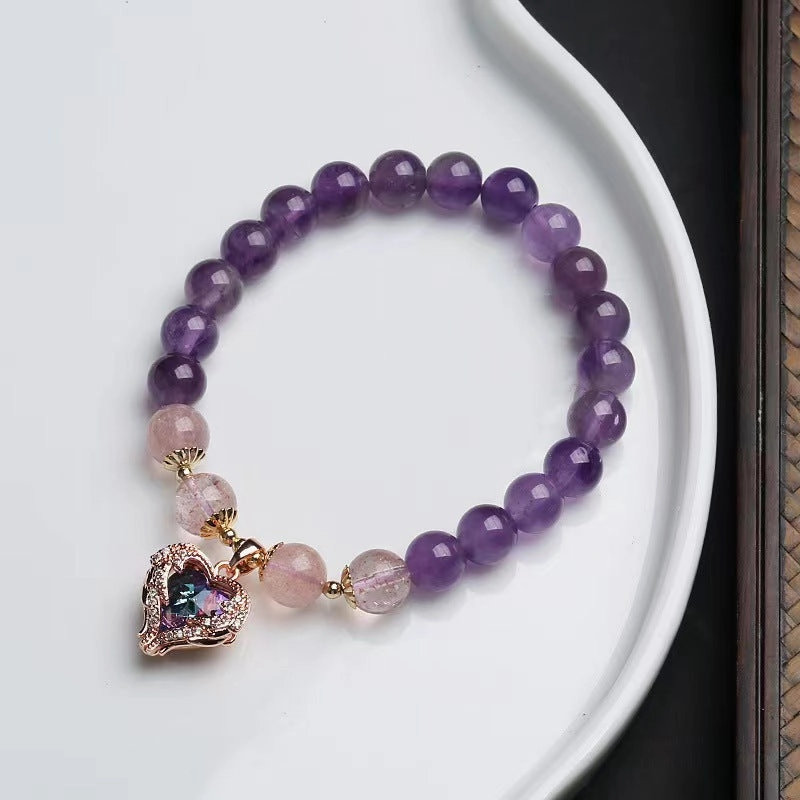 Wholesale of Heart of the Sea Amethyst Beaded Bracelet