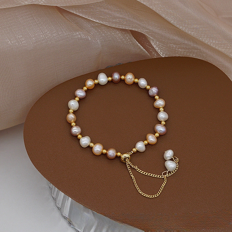 Wholesale of Jade Simple and Compact Pearls Bracelet
