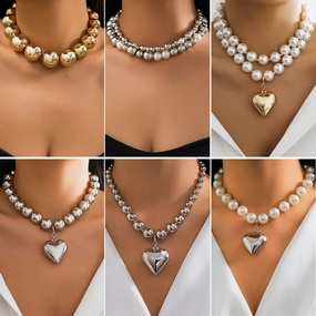 Wholesale of Multi-layer Round Pearl Layered Necklaces