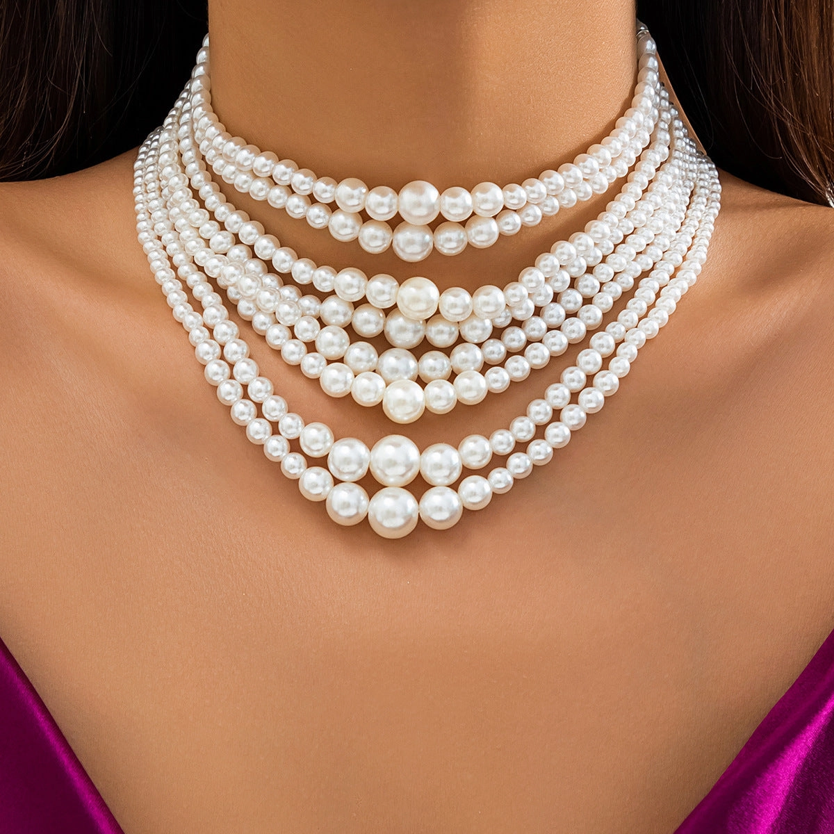 Wholesale of Multi-layer Vintage Pearl Necklaces