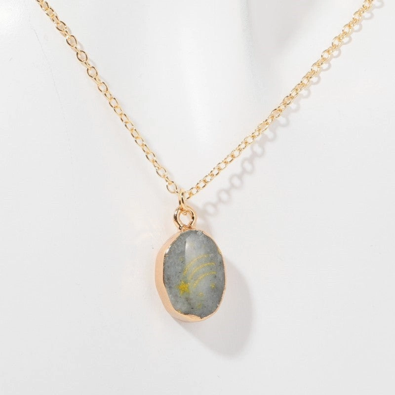 Wholesale of Natural Stone Gemstone Copper Necklaces