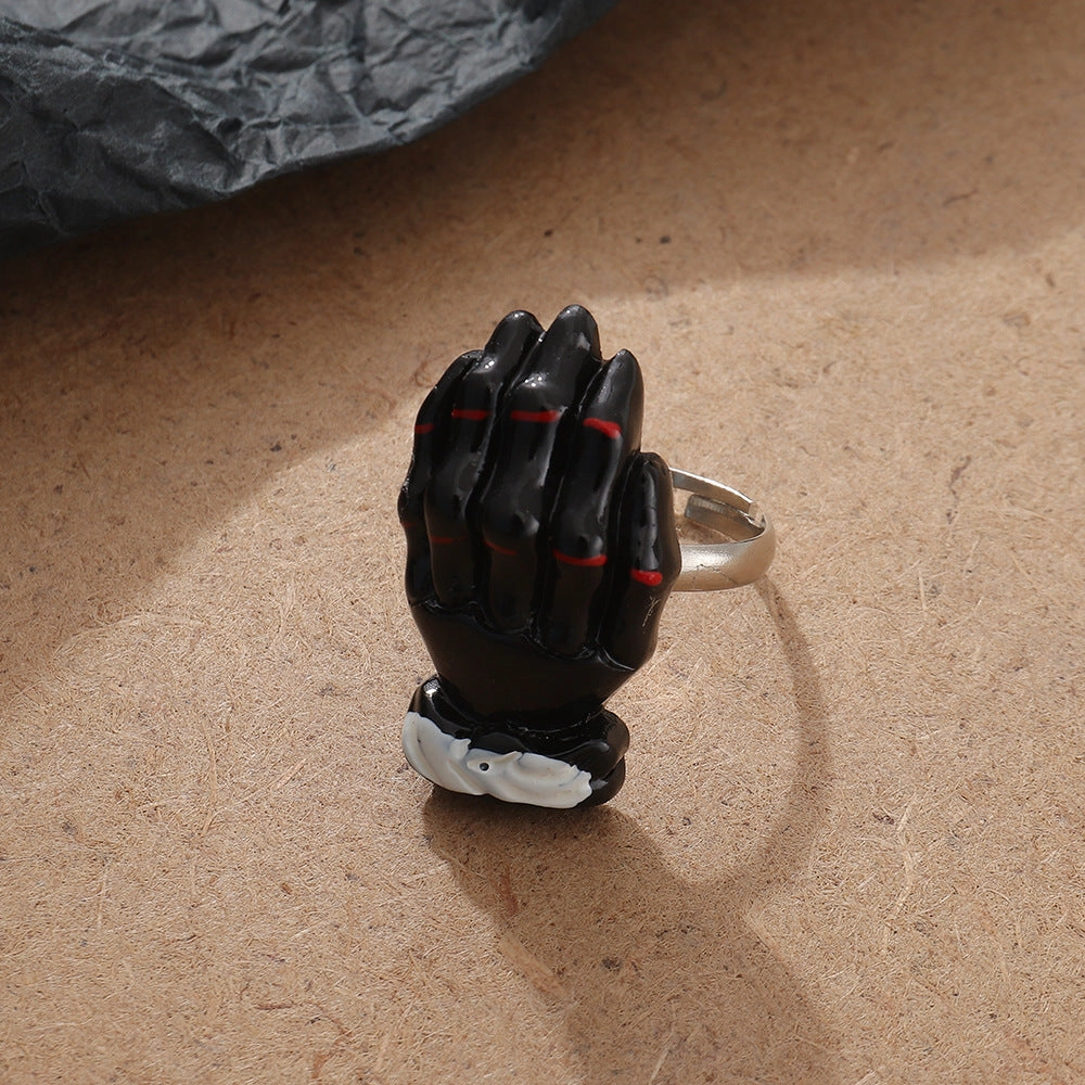 Wholesale of New Halloween Death Ghost Pumpkin Resin Rings