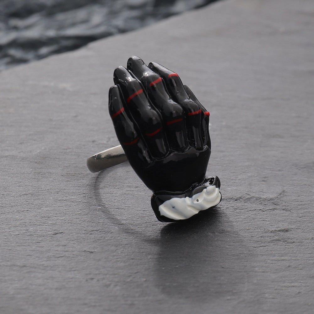 Wholesale of New Halloween Death Ghost Pumpkin Resin Rings