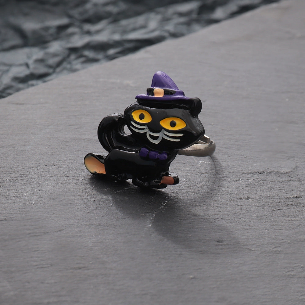 Wholesale of New Halloween Death Ghost Pumpkin Resin Rings