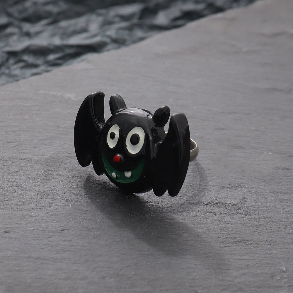 Wholesale of New Halloween Death Ghost Pumpkin Resin Rings