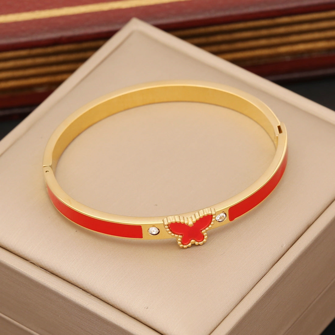 Wholesale of New Multi-color Butterfly Stainless Steel Bracelet