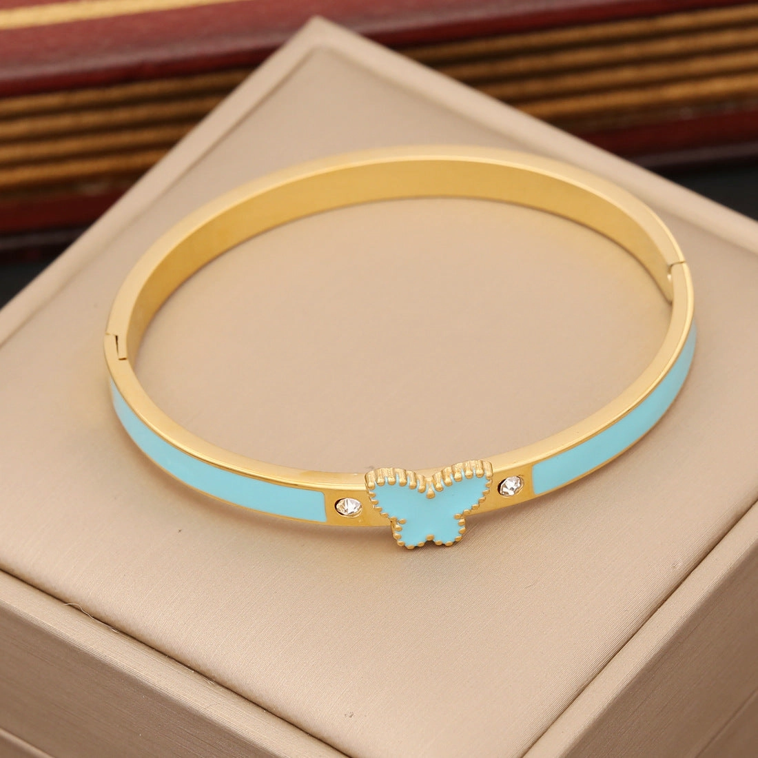 Wholesale of New Multi-color Butterfly Stainless Steel Bracelet