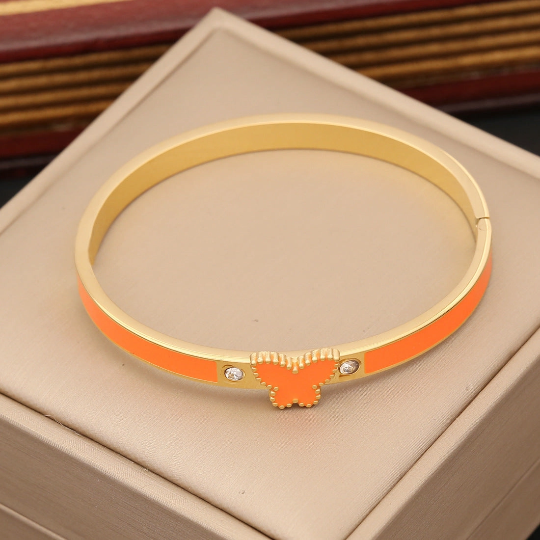 Wholesale of New Multi-color Butterfly Stainless Steel Bracelet