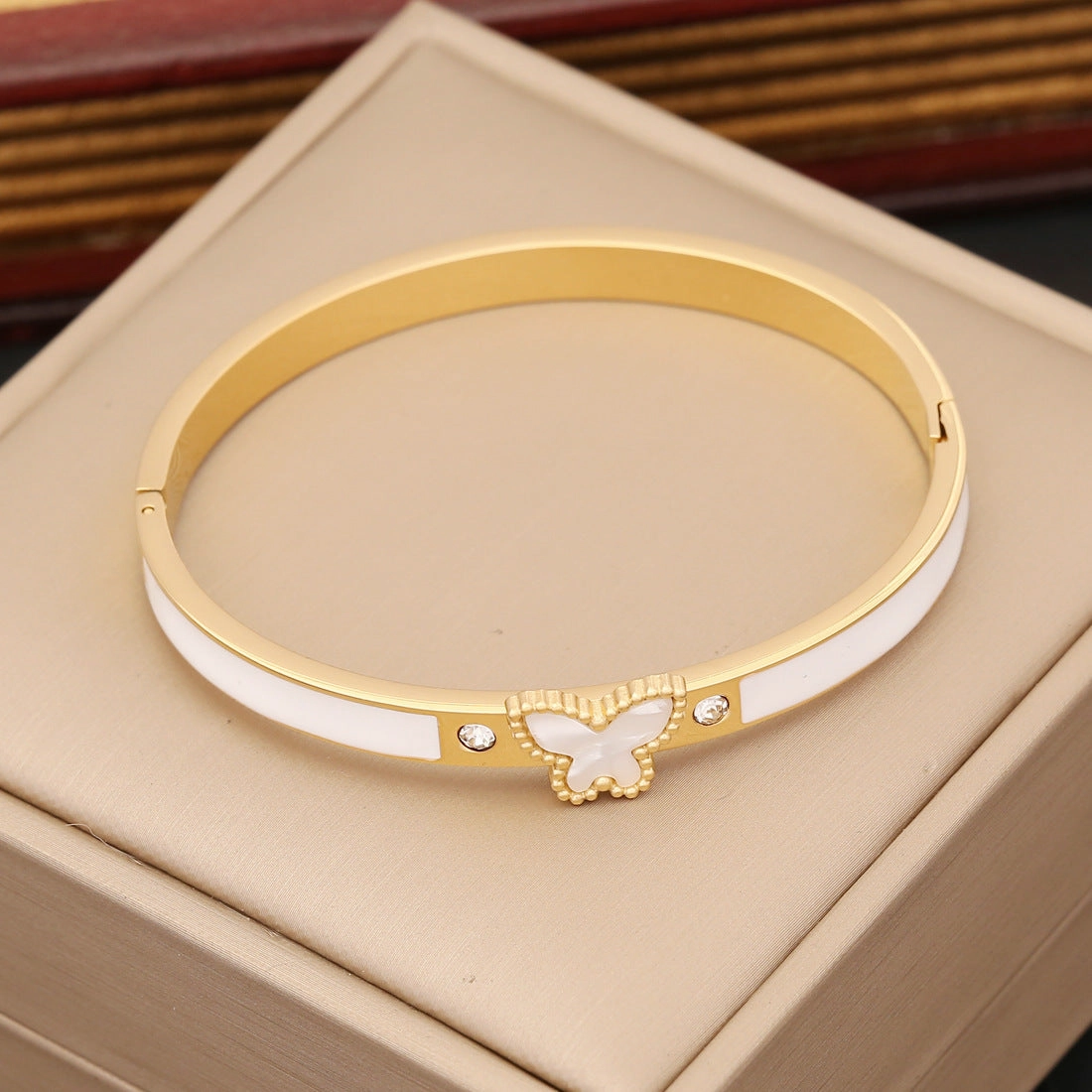 Wholesale of New Multi-color Butterfly Stainless Steel Bracelet