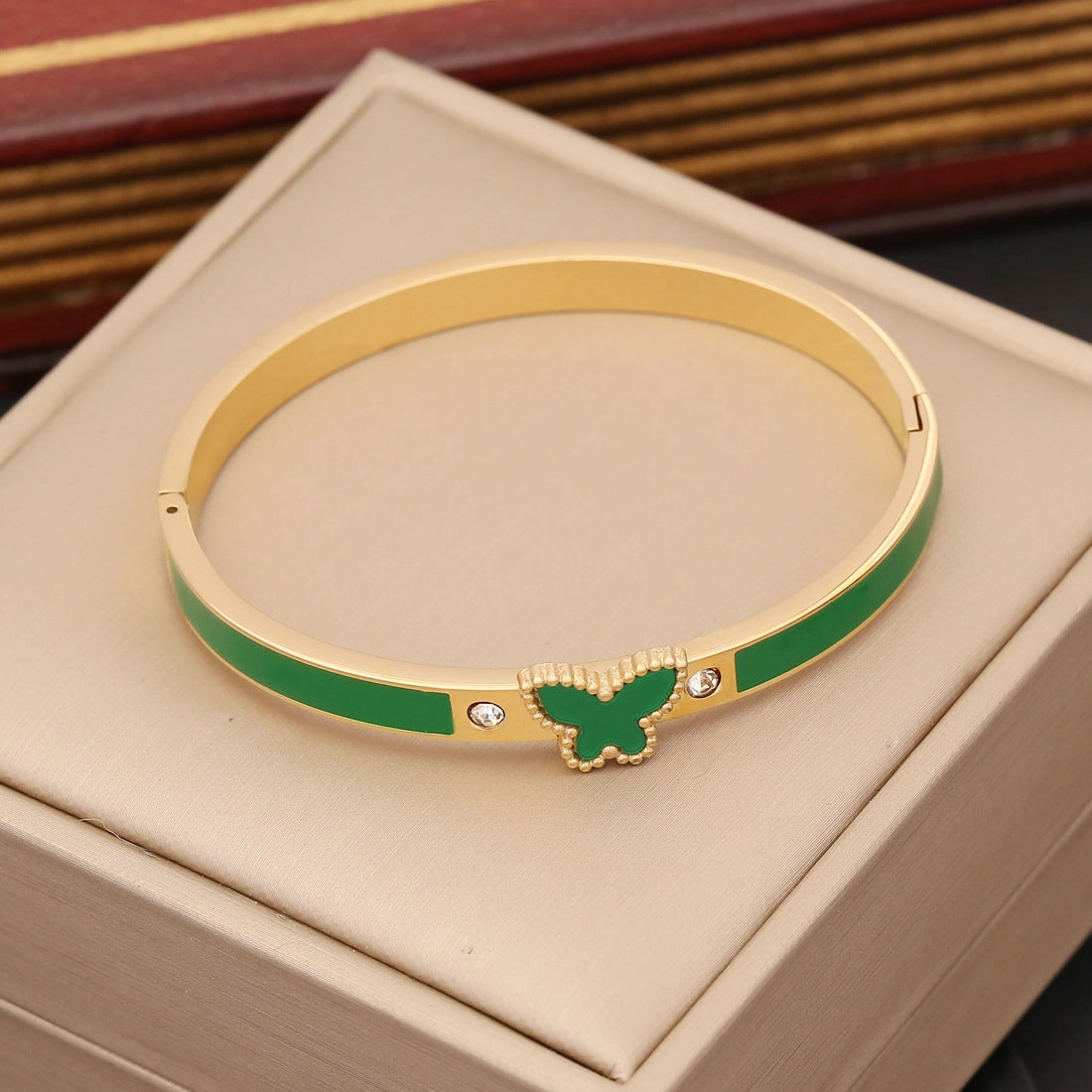 Wholesale of New Multi-color Butterfly Stainless Steel Bracelet