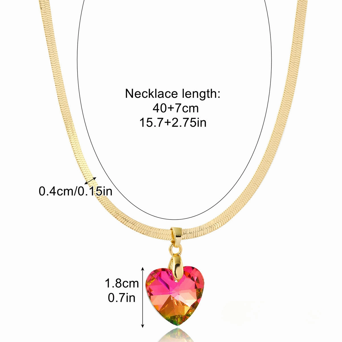 Wholesale of Simple and Colorful Love Crystal Necklaces