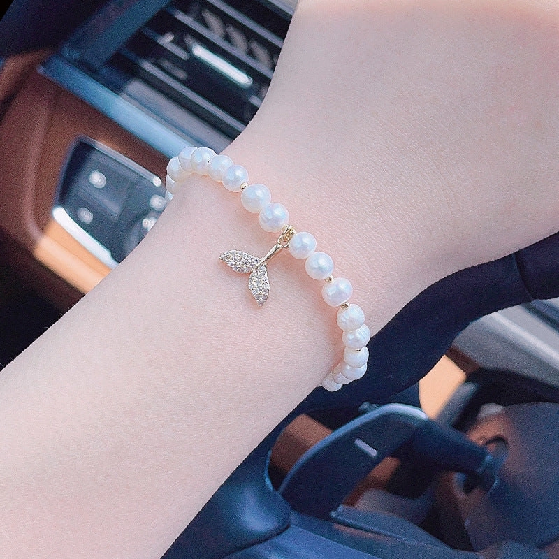 Wholesale of Spring and Summer Fish Tail Pearls Bracelet