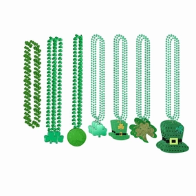 Wholesale of St. Patrick's Day Lucky Grass Plastic Bead Chains