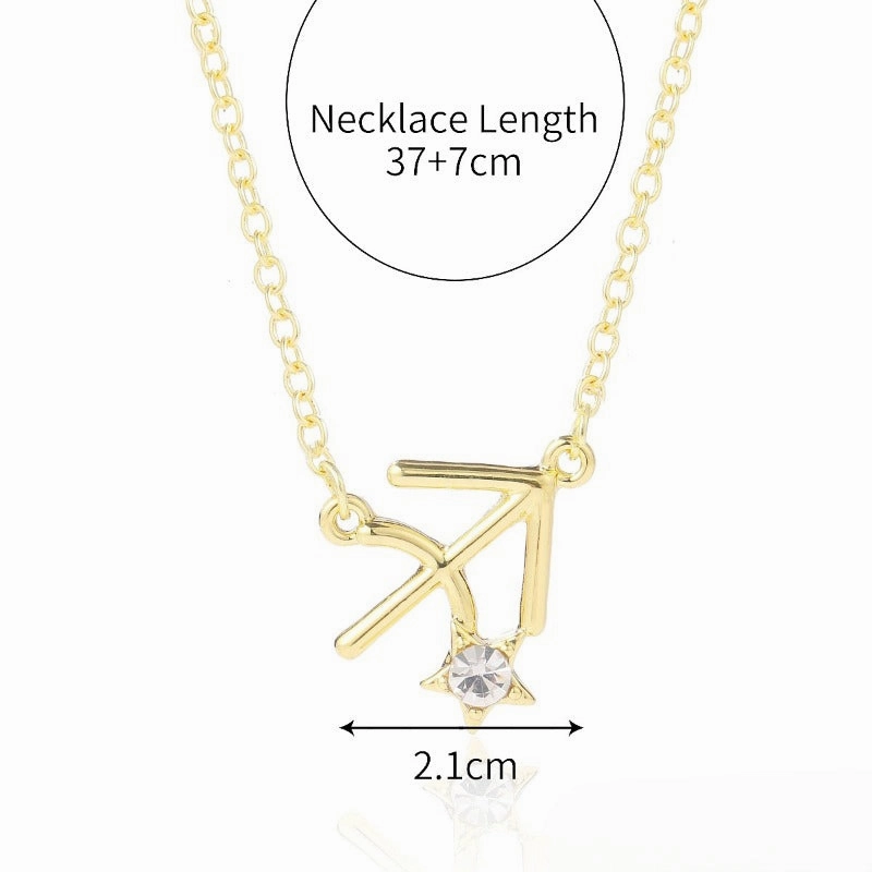 Wholesale of Twelve Constellations Alloy Necklaces