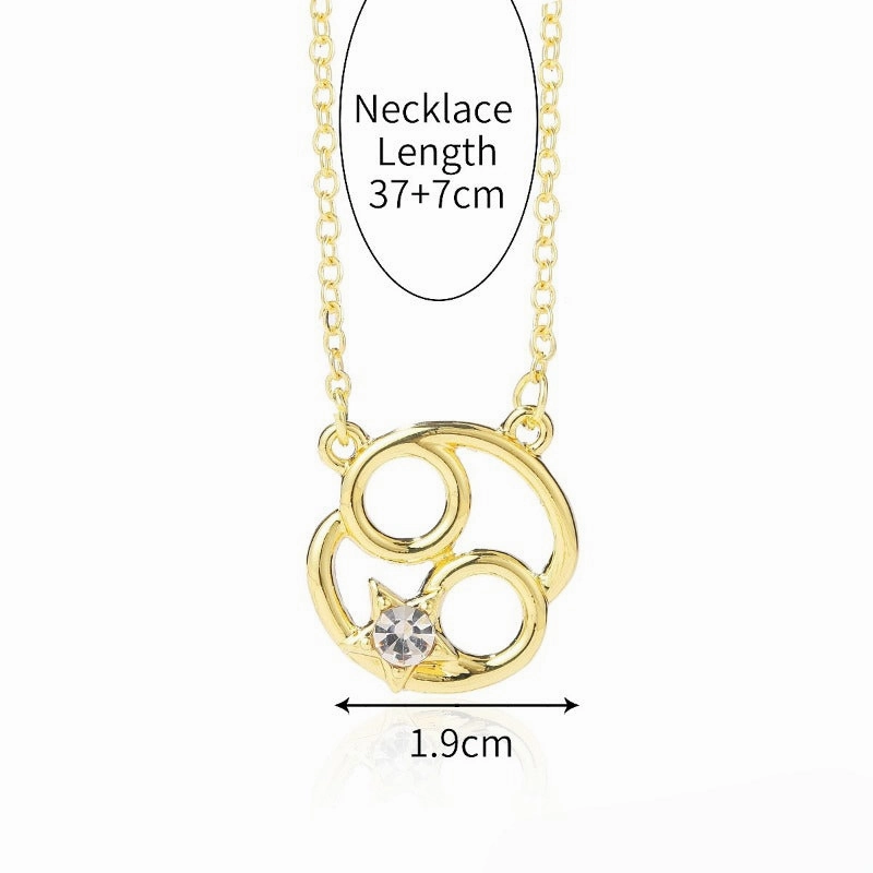 Wholesale of Twelve Constellations Alloy Necklaces
