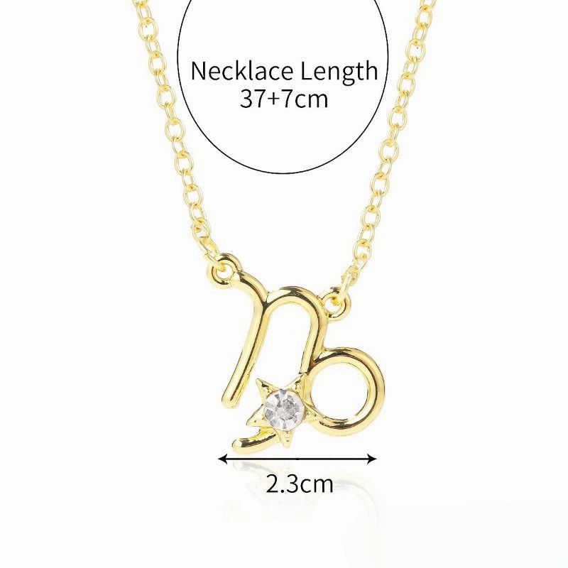 Wholesale of Twelve Constellations Alloy Necklaces