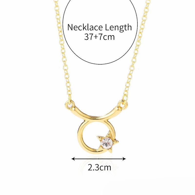 Wholesale of Twelve Constellations Alloy Necklaces