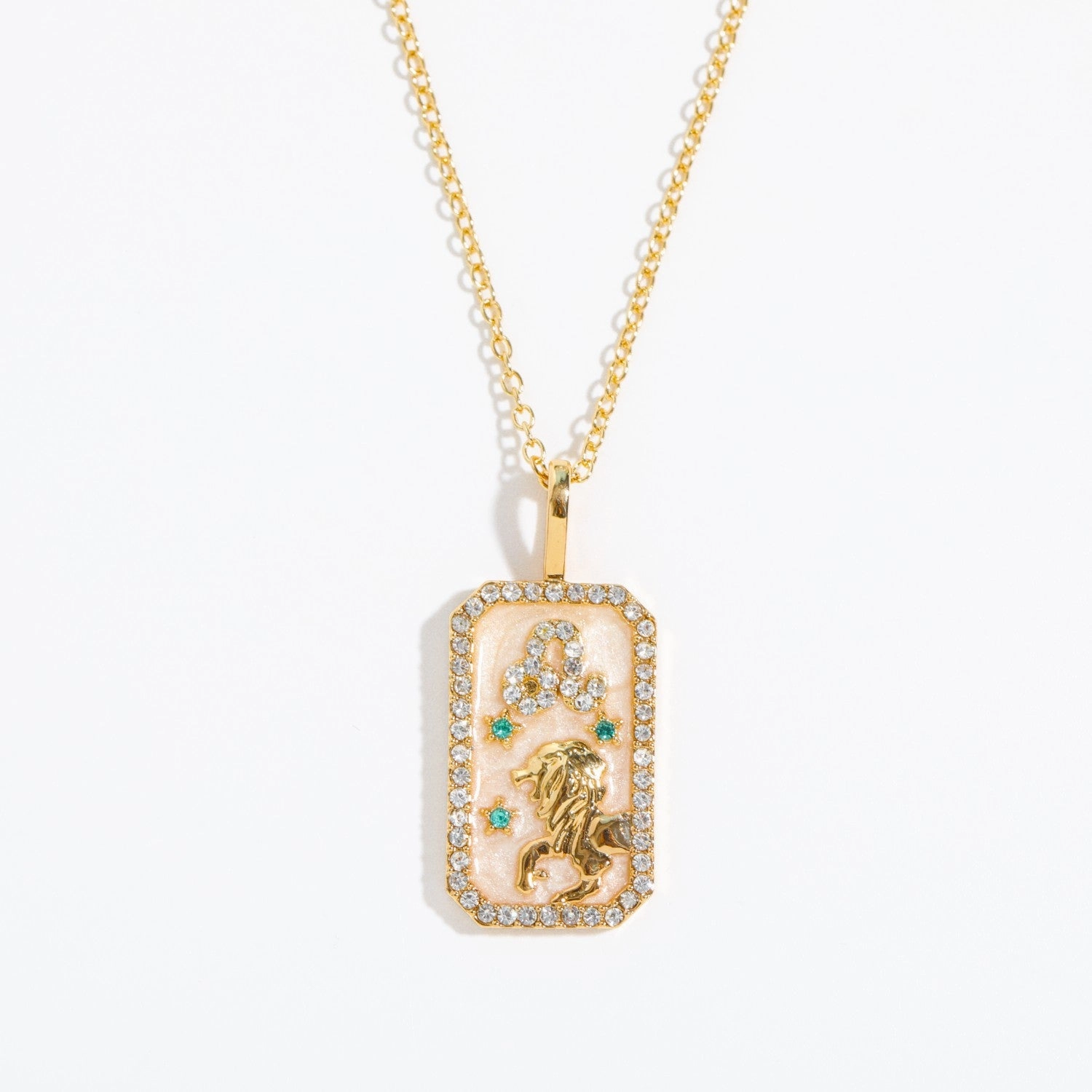 Wholesale of Twelve Constellations Art Retro Style Square Bronze Necklaces