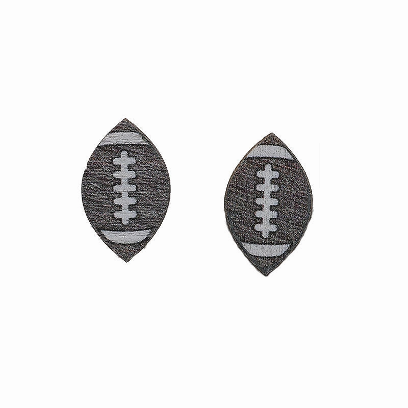 Wholesale of Western Cowboy Love Cow Wooden Earrings