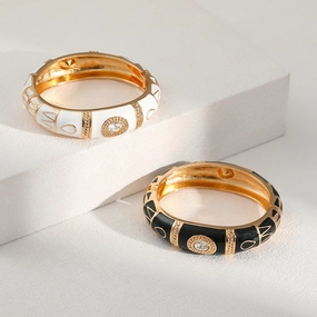 Wholesale Oil Drip Diamond Alloy Bracelet